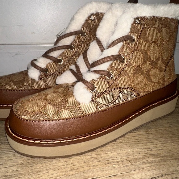 Coach Imani Boot In Signature Jacquard NWT - No Box Size 7 - Picture 5 of 8